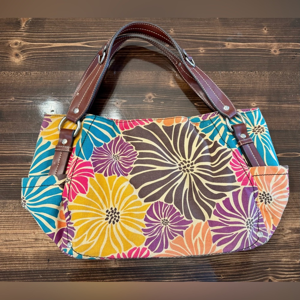 Relic‎ By Fossil Y2K Canvas Floral ShoulderBag